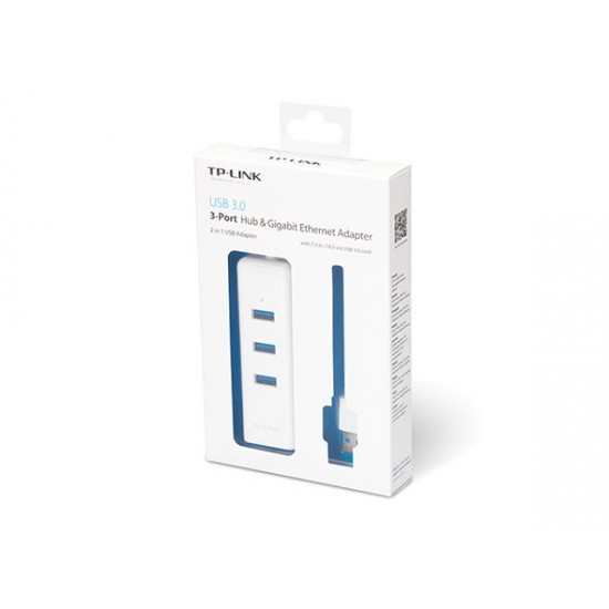 Adaptér TP-Link UE330 USB 3.0 na Gigabit Ethernet + USB Hub Adaptér TP-Link UE330 USB 3.0 na Gigabit Ethernet + USB Hub