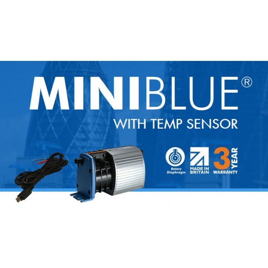 Čerpadlo kondenzátu Charles Austen Mini Blue Temp Sensor kapacita 8l/hod, max. výtlak 8 m (kanál, strop, vzdálené umístě Čerpadlo kondenzátu Charles Austen Mini Blue Temp Sensor kapacita 8l/hod, max. výtlak 8 m (kanál, strop, vzdálené umístě