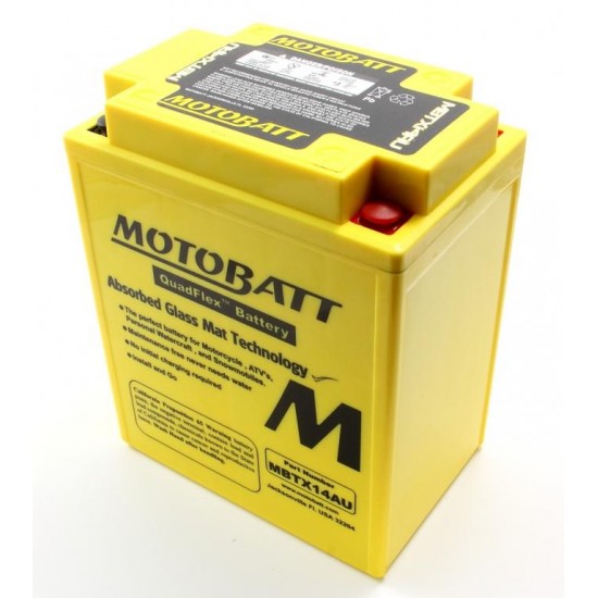 Batéria Motobatt MBTX14AU 16,5Ah, 12V, 4 vývody Batéria Motobatt MBTX14AU 16,5Ah, 12V, 4 vývody