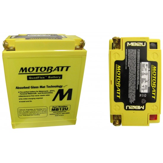 Batéria Motobatt MB12U 15Ah, 12V, 4 vývody Batéria Motobatt MB12U 15Ah, 12V, 4 vývody