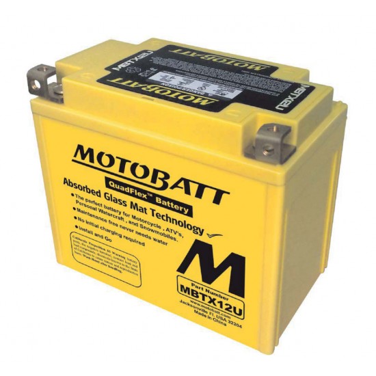 Batéria Motobatt MBTX12U 14Ah, 12V, 4 vývody Batéria Motobatt MBTX12U 14Ah, 12V, 4 vývody