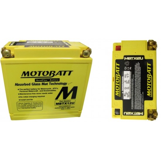 Batéria Motobatt MBTX12U 14Ah, 12V, 4 vývody Batéria Motobatt MBTX12U 14Ah, 12V, 4 vývody