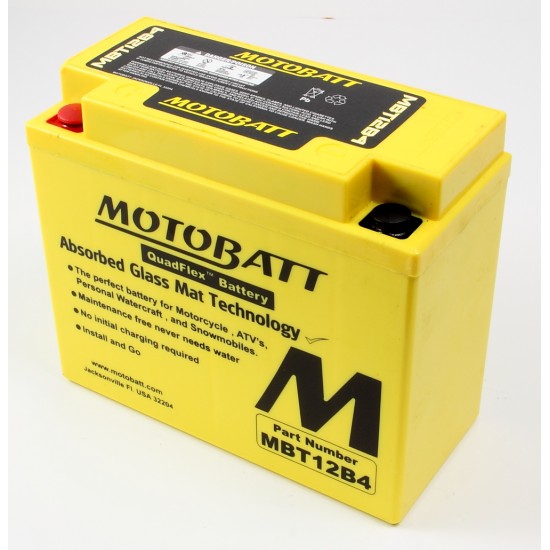 Batéria Motobatt MBT12B4 11Ah, 12V, 2 vývody Batéria Motobatt MBT12B4 11Ah, 12V, 2 vývody