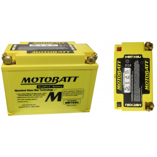 Batéria Motobatt MBTX9U 10,5Ah, 12V, 4 vývody Batéria Motobatt MBTX9U 10,5Ah, 12V, 4 vývody