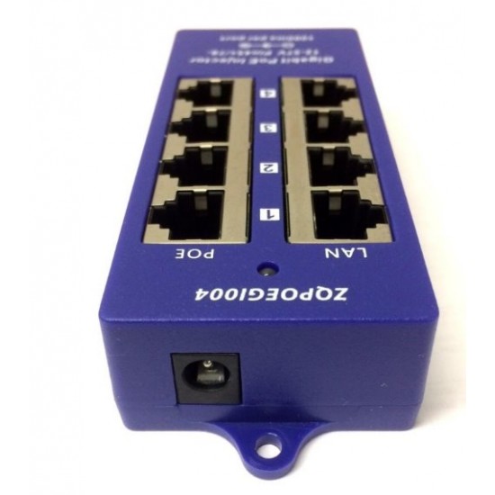 POE gigabitový stíněný 4-portový pasivní panel POE gigabitový stíněný 4-portový pasivní panel