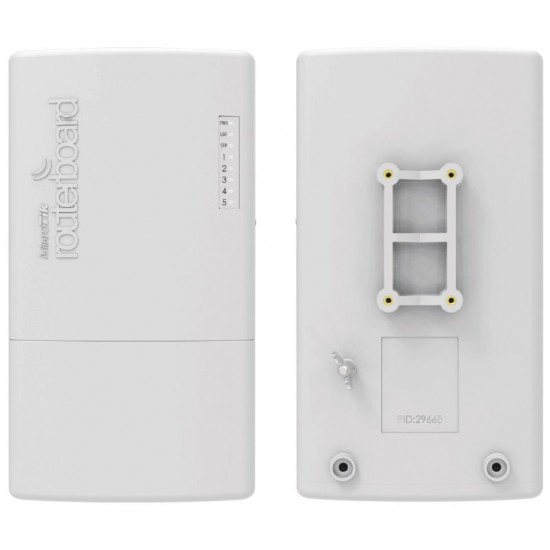 RouterBoard Mikrotik RB960PGS-PB PowerBox Pro 5xGLAN (4x PoE-OUT), Outdoor, nap. adaptér, ROS L4, mont.set