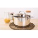 Sada riadu G21 Gourmet Miracle s cedidlom, 9 dielov, nerez / greblon Sada riadu G21 Gourmet Miracle s cedidlom, 9 dielov, nerez / greblon