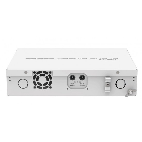 Switch Mikrotik CRS112-8P-4S-IN with QCA8511 128MB, 8xGLAN w PoE-out, 4xSFP, ROS L5, desktop case, PSU