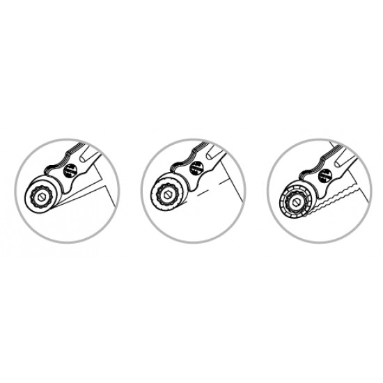Sada KW-triO 3 nožů SB001 pro řezací kolečko 03804, průměr 45mm, rovný, vlnky, perforace Sada KW-triO 3 nožů SB001 pro řezací kolečko 03804, průměr 45mm, rovný, vlnky, perforace
