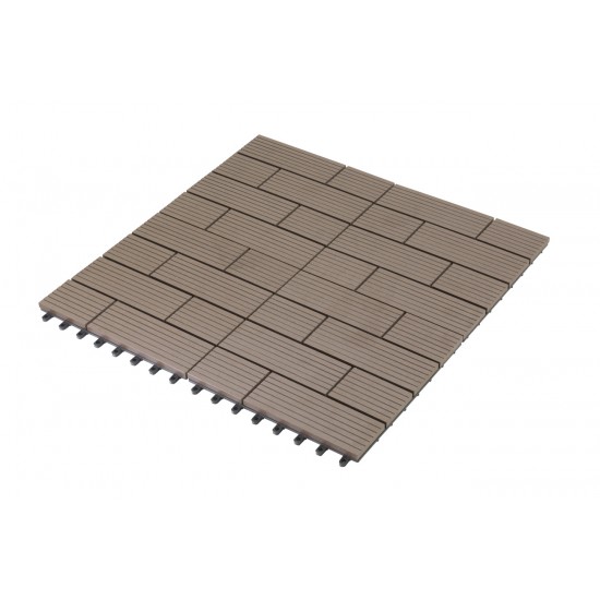 WPC dlaždice G21 Samoa indický teak 2,3 x 30 x 30 cm