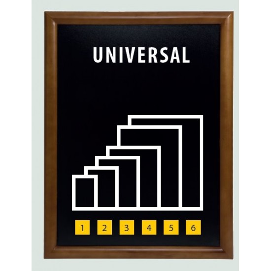 Tabule Securit UNIVERSAL nástěnná na popis křídou 30x40cm, Mahagony, lakovaná Tabule Securit UNIVERSAL nástěnná na popis křídou 30x40cm, Mahagony, lakovaná