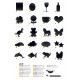 Tabule Securit Silhouette BOARD SQUARE 35x30cm na popis křídou na stěnu + popisovač Tabule Securit Silhouette BOARD SQUARE 35x30cm na popis křídou na stěnu + popisovač