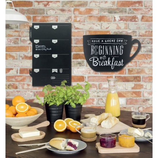 Tabule Securit Silhouette BOARD SQUARE 35x30cm na popis křídou na stěnu + popisovač Tabule Securit Silhouette BOARD SQUARE 35x30cm na popis křídou na stěnu + popisovač