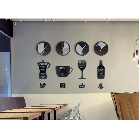 Tabule Securit Silhouette BOARD SQUARE 35x30cm na popis křídou na stěnu + popisovač Tabule Securit Silhouette BOARD SQUARE 35x30cm na popis křídou na stěnu + popisovač