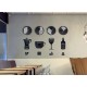 Tabule Securit Silhouette BOARD SQUARE 35x30cm na popis křídou na stěnu + popisovač Tabule Securit Silhouette BOARD SQUARE 35x30cm na popis křídou na stěnu + popisovač