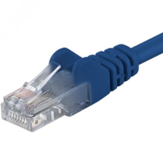 Patch kábel UTP Cat 6, 0,25m - modrý Patch kábel UTP Cat 6, 0,25m - modrý