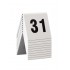 Rozlišovacia tabuľka Securit TABLE SIGNS čísla 31-40, 10ks