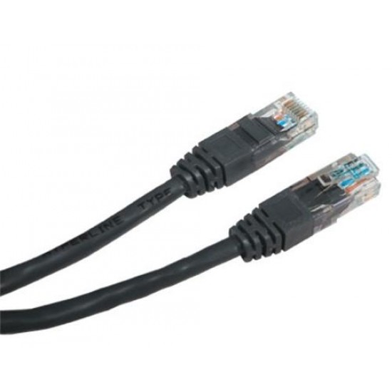 Patch kábel UTP cat 5e, 1,5m - černý Patch kábel UTP cat 5e, 1,5m - černý