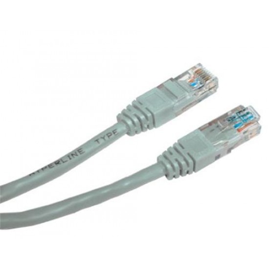 Patch kábel UTP cat 5e, 1,5m - šedý Patch kábel UTP cat 5e, 1,5m - šedý