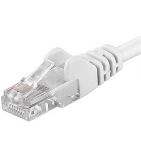 Patch kábel UTP cat 5e, 2m - bílý Patch kábel UTP cat 5e, 2m - bílý