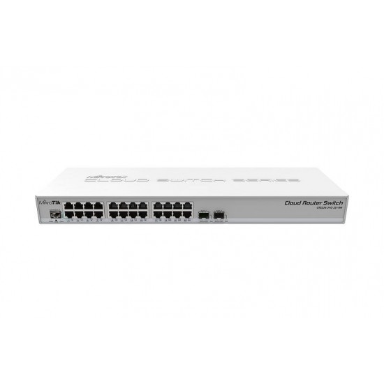 RouterBoard Mikrotik CRS326-24G-2S+RM 800MHz CPU, 512MB, 24xGLAN, 2xSFP+cage, ROS L5, rack