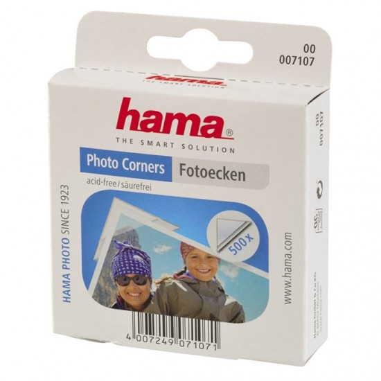Príslušenstvo Hama fotorožky samolepiace transparentné, 500 ks
