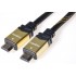 Kábel propojovací HDMI 1.4 + Ethernet, textilní povrch, zlacené konektory, 1,5m