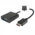 Prevodník HDMI na VGA se zvukem 3,5mm stereo jack černý