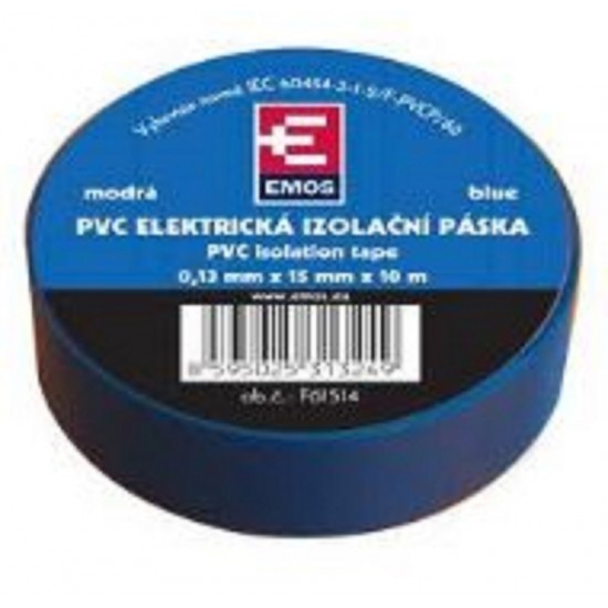Páska Izolační 15mm x 10m - modrá Páska Izolační 15mm x 10m - modrá