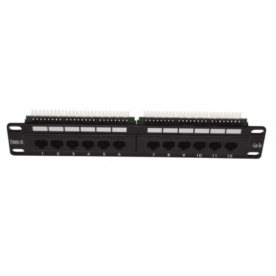 Patch panel LEXI-Net 12 port Cat. 5e UTP 1U/10" Patch panel LEXI-Net 12 port Cat. 5e UTP 1U/10"