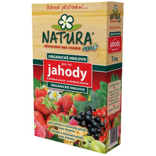 Hnojivo Agro Natura Organické hnojivo pro jahody a drob.ovoce 1.5 kg Hnojivo Agro Natura Organické hnojivo pro jahody a drob.ovoce 1.5 kg