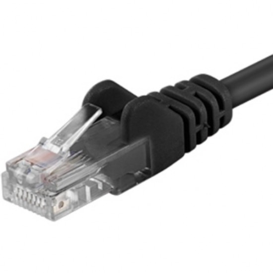 Patch kábel UTP Cat 6, 5m - černá Patch kábel UTP Cat 6, 5m - černá