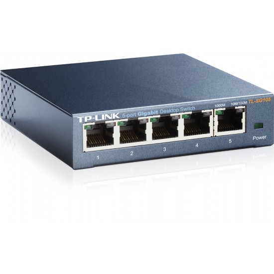 Switch TP-Link TL-SG105 switch 5x GLan, kov