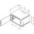 Rack Triton 19" jednodílný 15U/600mm prosklené dveře, šedý