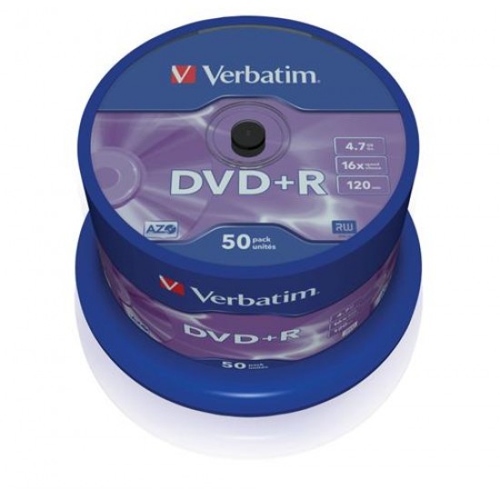 Médium Verbatim DVD+R 4,7GB 16x 50-cake Médium Verbatim DVD+R 4,7GB 16x 50-cake