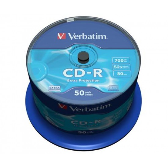 Médium Verbatim CD-R 700MB 80min 52x Extra Protection 50-cake