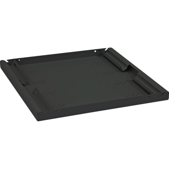 Polica Triton s perforací 1U/750mm, nosnost 80kg, černá Polica Triton s perforací 1U/750mm, nosnost 80kg, černá