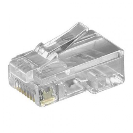 Konektor RJ45 UTP 8p8c, Cat 5e, lanko Konektor RJ45 UTP 8p8c, Cat 5e, lanko