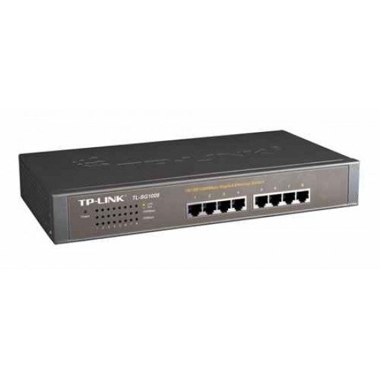 Switch TP-Link TL-SG1008 8x GLan, 19"rack Switch TP-Link TL-SG1008 8x GLan, 19"rack