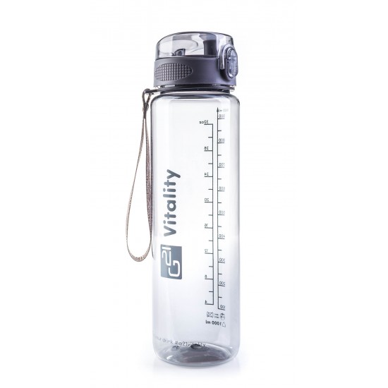 Fľaška G21 na pitie, 1000 ml, sivá