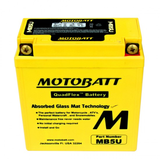 Batéria Motobatt MB5U 7Ah, 12V, 2 vývody Batéria Motobatt MB5U 7Ah, 12V, 2 vývody