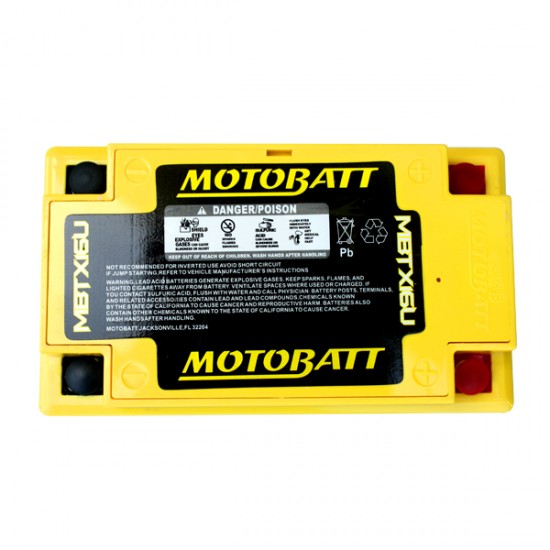 Batéria Motobatt MBTX16U 19Ah, 12V, 4 vývody Batéria Motobatt MBTX16U 19Ah, 12V, 4 vývody
