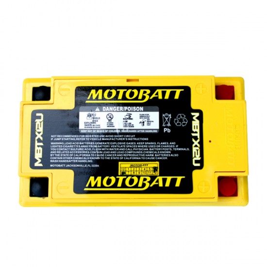 Batéria Motobatt MBTX12U 14Ah, 12V, 4 vývody Batéria Motobatt MBTX12U 14Ah, 12V, 4 vývody