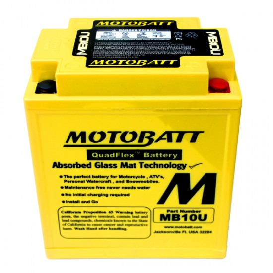Batéria Motobatt pro motocykly MB10U (14,5Ah, 12V, 4 vývody) Batéria Motobatt pro motocykly MB10U (14,5Ah, 12V, 4 vývody)