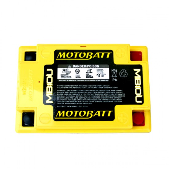 Batéria Motobatt pro motocykly MB10U (14,5Ah, 12V, 4 vývody) Batéria Motobatt pro motocykly MB10U (14,5Ah, 12V, 4 vývody)