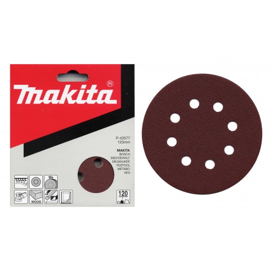 Brúsny papier Makita P-43533 125mm K40, 10ks