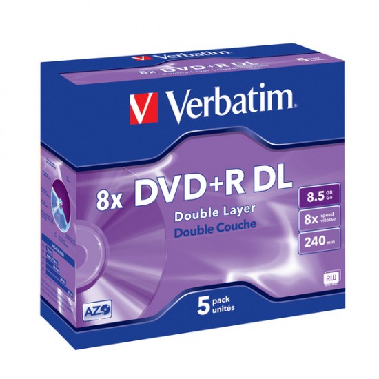 Médium Verbatim DVD+R 8,5GB 8x DoubleLayer box 5ks Médium Verbatim DVD+R 8,5GB 8x DoubleLayer box 5ks