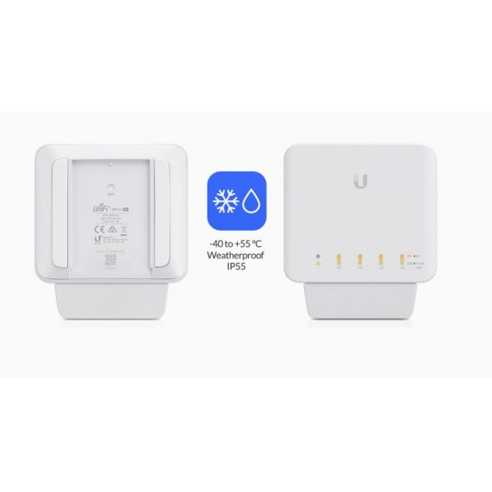 Switch Ubiquiti Networks USW-FLEX UniFi  Flex, 5x GLan, PoE-In, 4x PoE-Out