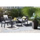 Záhradný nábytok Keter Emily Patio Set so sedákmi grafitová Záhradný nábytok Keter Emily Patio Set so sedákmi grafitová