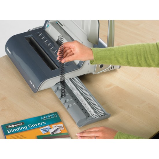 Viazač Fellowes Quasar - W pre kovové chrbty, 130 listov väzba, 15 listov dierovanie Viazač Fellowes Quasar - W pre kovové chrbty, 130 listov väzba, 15 listov dierovanie